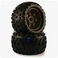 NR-059801 Tire Set ( black rim) 