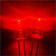 RC-Lights LED 5mm with holder 2pcs - Red Flash