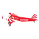 TWM Clipped Wing Cub 1/3 305cm Red/White