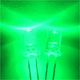RCL-5280-G Leds 3mm with holders 2pcs - Green