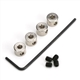 DB138 Dura-Collars 3/32in (QTY/PKG: 4 ) 2,4mm ID
