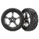 TRX-2479R Tires & wheels, assembled Bandit front