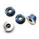 TRX-1747R Nuts, aluminum, flanged, serrated (4mm)