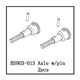 BS903-013 Axle W/Pin
