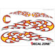 Decal Zone: PA-009 Fire Flame - 440x300mm 2ark