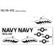 Decal Zone: PA-012 Sharks Teeth - 300x100mm