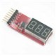 LiPo Battery Voltagedisplay 2s-6s