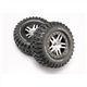 TRX-5877 KM2 Mud terrain tires on wheels Slash