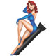 Decal Zone: Dangerous Donna - 250x85mm
