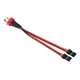 JR Power Lead Harness Deans Male til 2xservoplugg