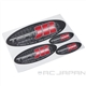 JR Team Stickers 19x15cm Black