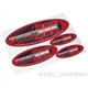 JR Team Stickers 19x15cm Red