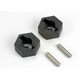 TRX-4954 Hex wheel hubs (2)/ axle pins (2.5x12mm) 