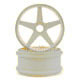 Felg 5-spoke 17mm - Hvit  - 1 par