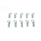 FG-6013 Body clips, 10pcs.