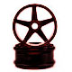 Felg 5-spoke 17mm - Svart - 1 par PD1946-B