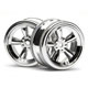 HPI-3817 Vintage 5 spoke wheel 26mm shiny chrome