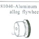 81040 Aluminum alloy flywheel