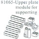 81065 Upper plate module for supporting