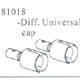 81018 Diff. Universal cap