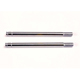TRX-1664 Shock shafts, steel, chrome finish (long)