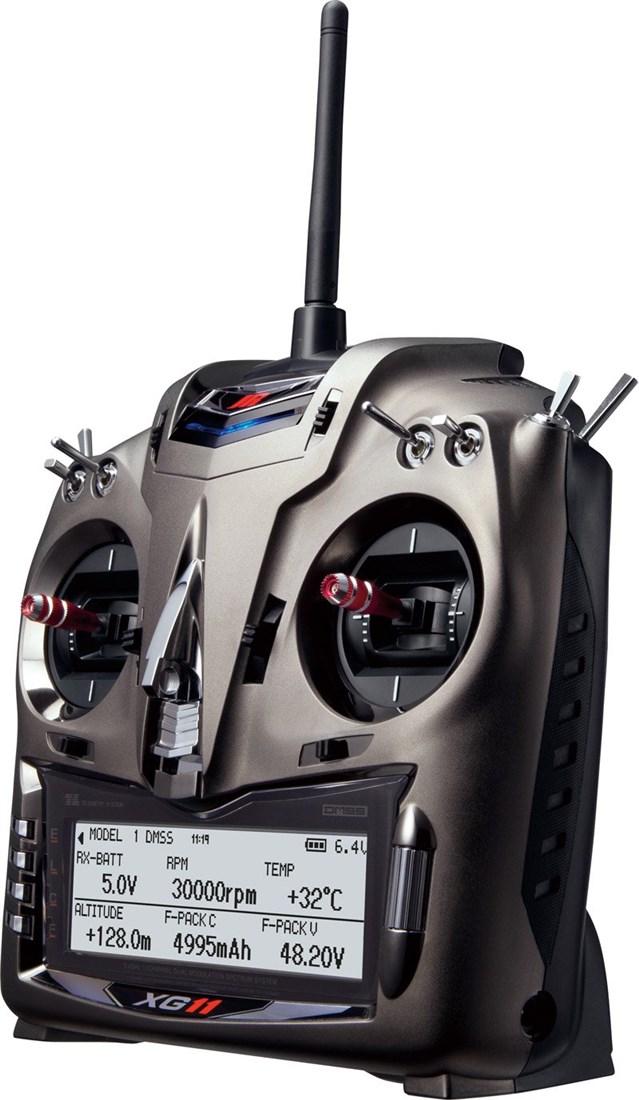JR XG11 DMSS 11ch Radio med telemetri og RG812BX elefun.no