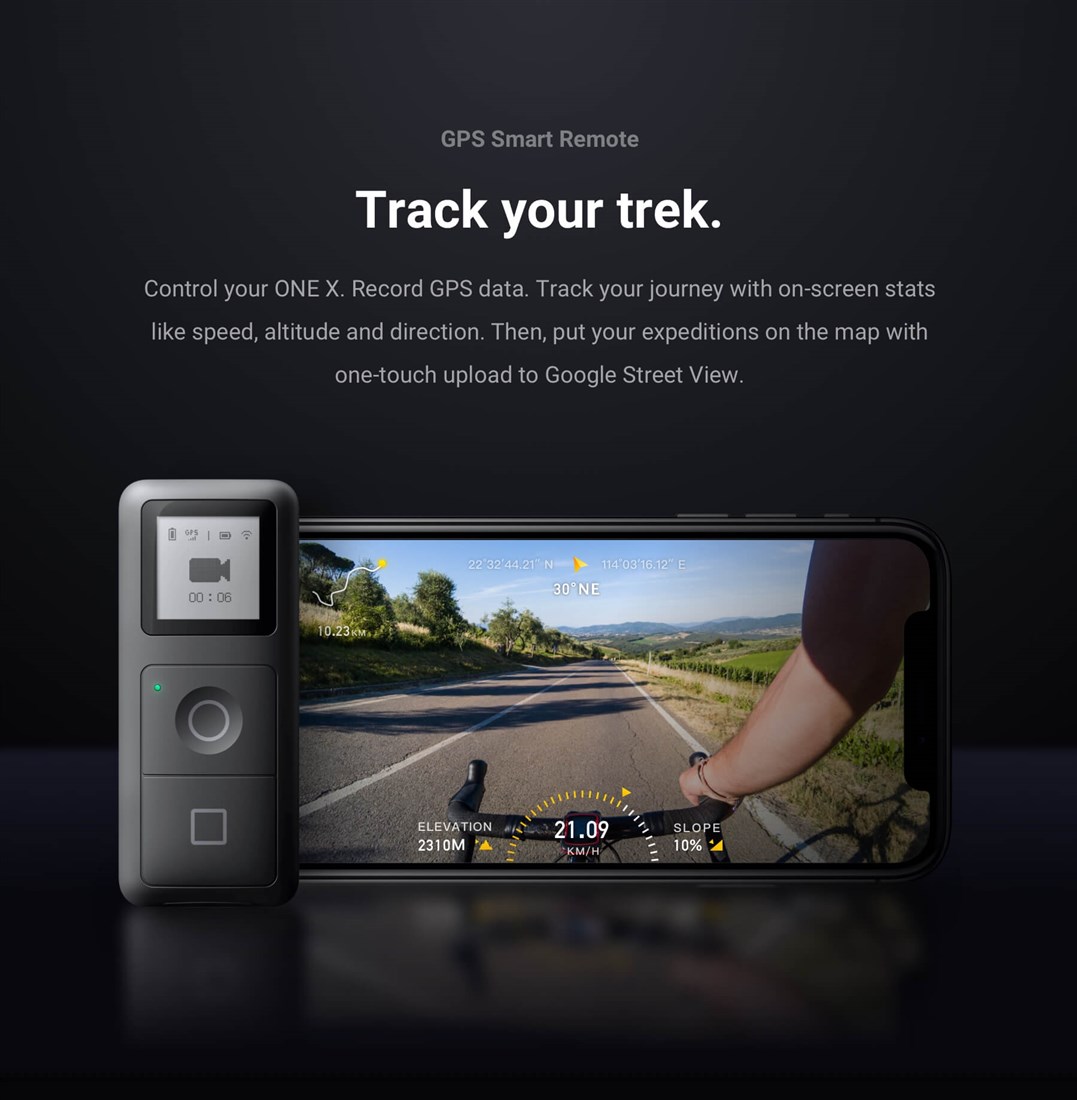 Insta360 One X GPS Smart Remote elefun.no Radiostyrt hobby