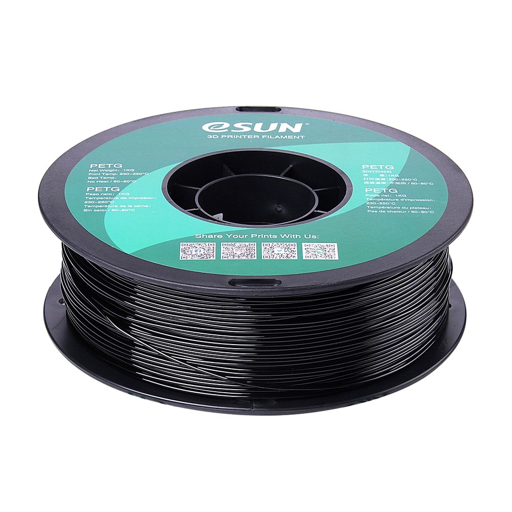 eSUN PETG 1.75mm 1kg - Solid Black