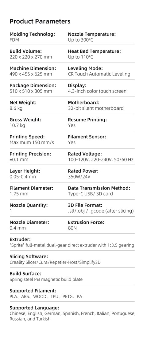 Creality Ender-3 S1 PRO- 3D-Printer