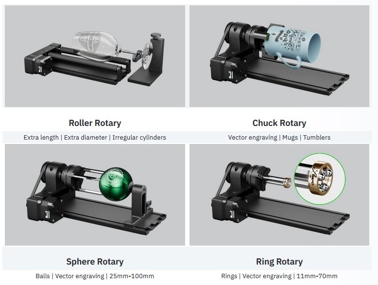 xTool D1 Rotary Attachment 2 Pro RA2 Pro