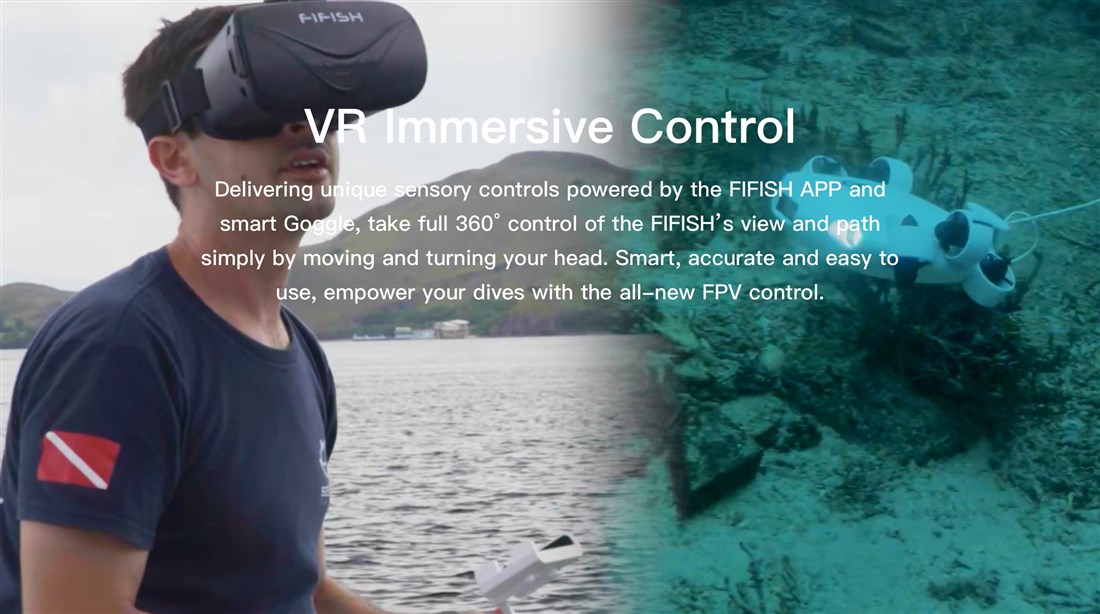 FIFISH V-EVO 100m m/Gripearm - Undervannsdrone