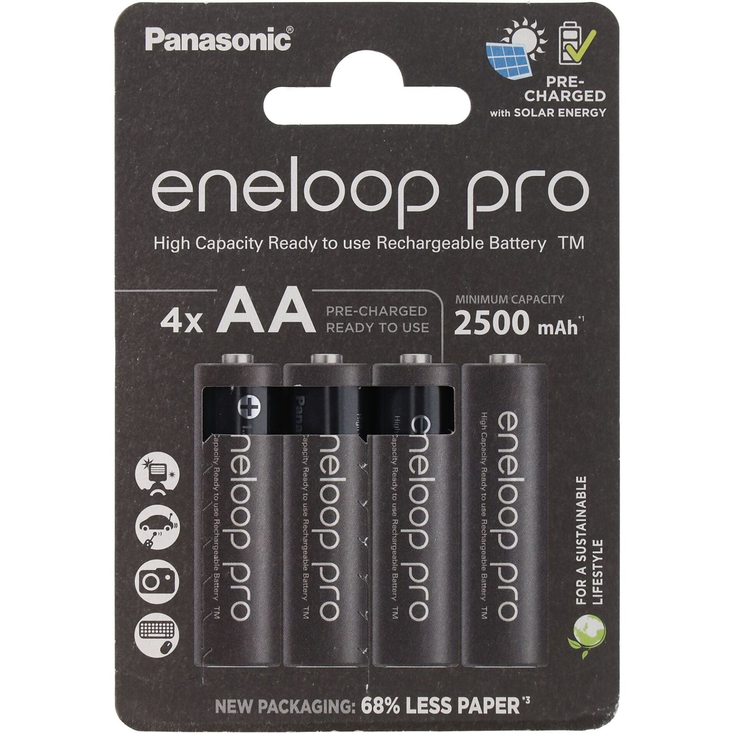 Panasonic Eneloop Pro AA 4st uppladdningsbar