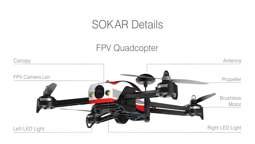 SkyRC Sokar RTF FPV 280 Race Drone :: Komplett