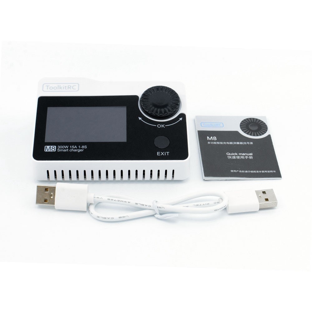 ToolkitRC M8 Smart Charger 300W 1-8S Hvit