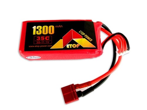 3s 1300mAh - 35C - Etop LiPo-deans