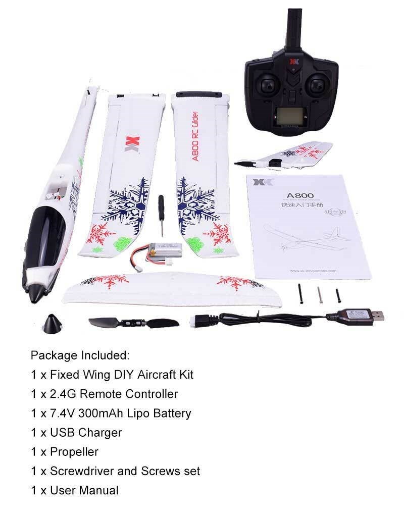 WLtoys A800 78cm Glider - Komplett