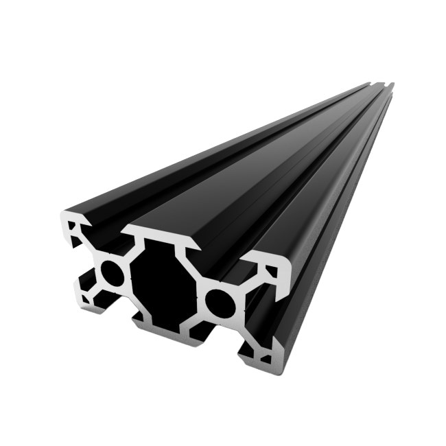 V-SLOT 2040 - Svart anodiserad 250mm