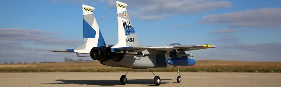 E-Flite F-15 Eagle 64mm EDF BNF m/AS3X SAFE 