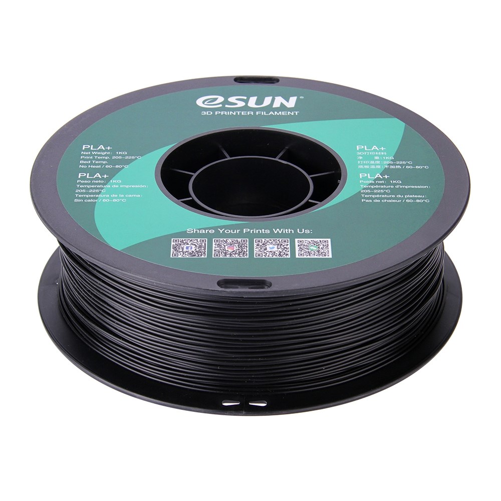 eSUN PLA+ 1.75mm 1kg - Black