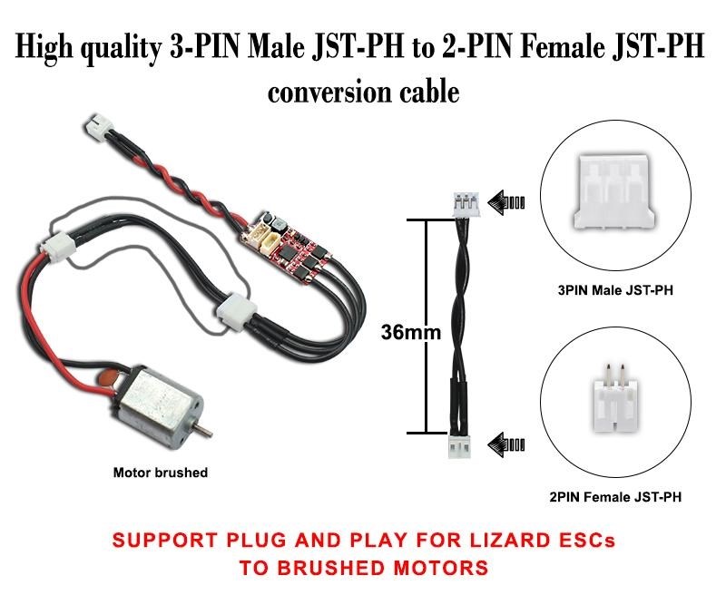 Furitek 3-Pin JST-PH - 2-Pin JST-PH SCX24