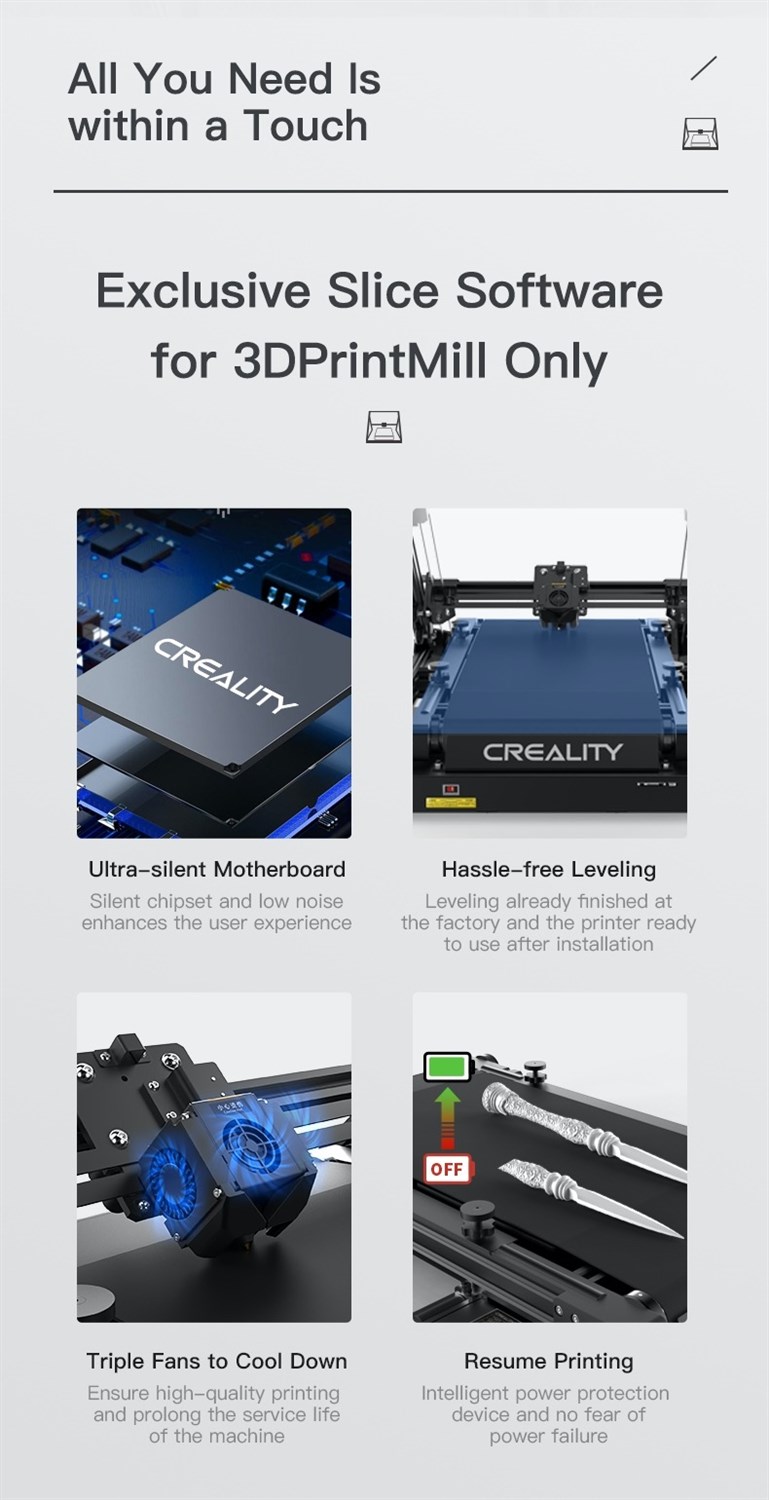 Creality CR-30 Printmill Belt Printer 