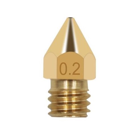 Radius MK8 Mässingsmunstycke 0.2 mm - 1 st