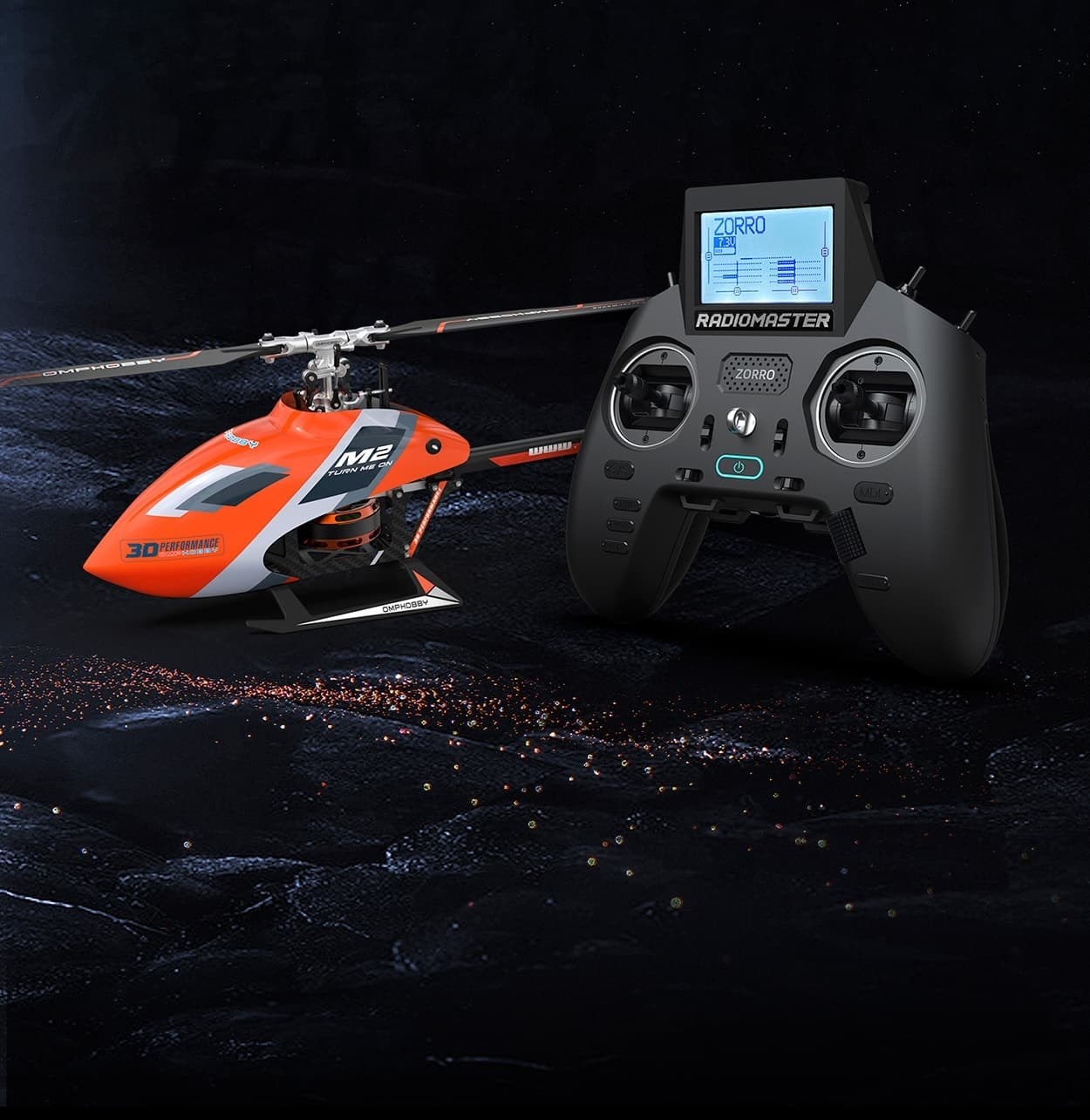 OMP Hobby M2 Evo Helikopter - Yellow :: Komplett