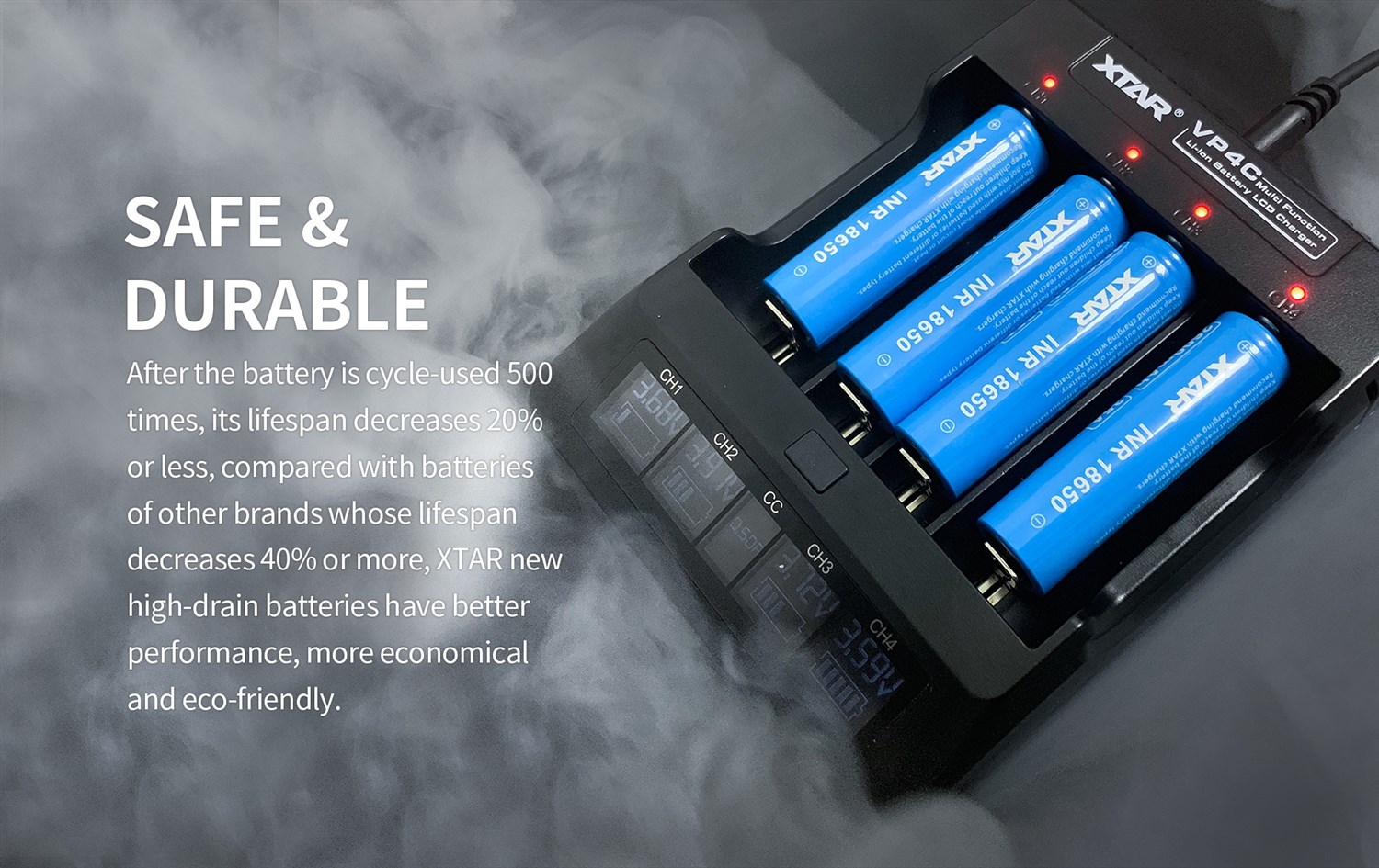 XTAR 18650 2600mAh 30A Li-Ion