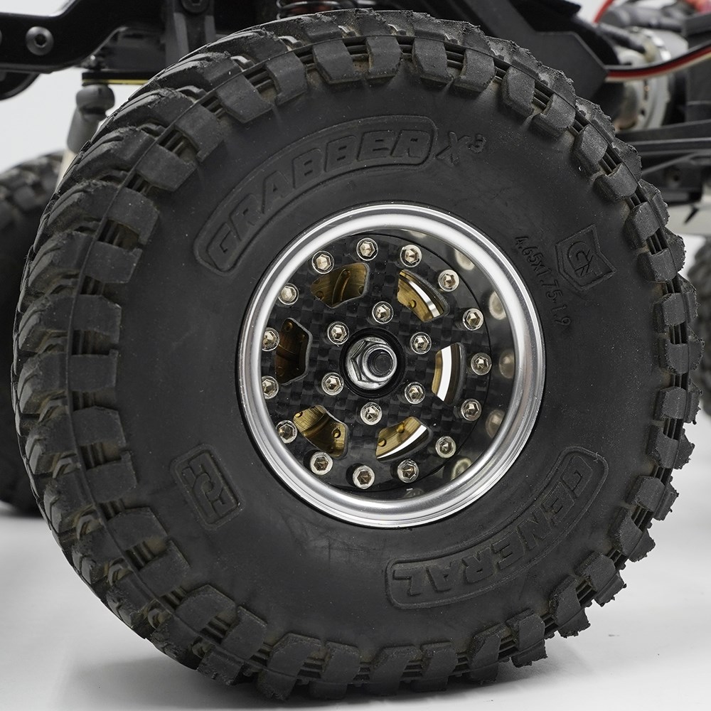 Yeah Racing 1.9 Alu Silver Beadlock Rims 2pcs