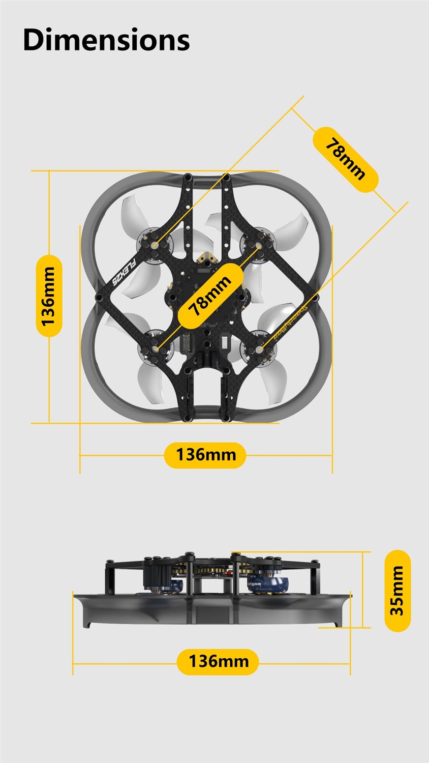 SpeedyBee Flex25 4S DJI HD Falcon Cinewhoop