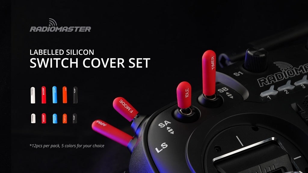 RadioMaster Silicon Switch Covers Long - Red
