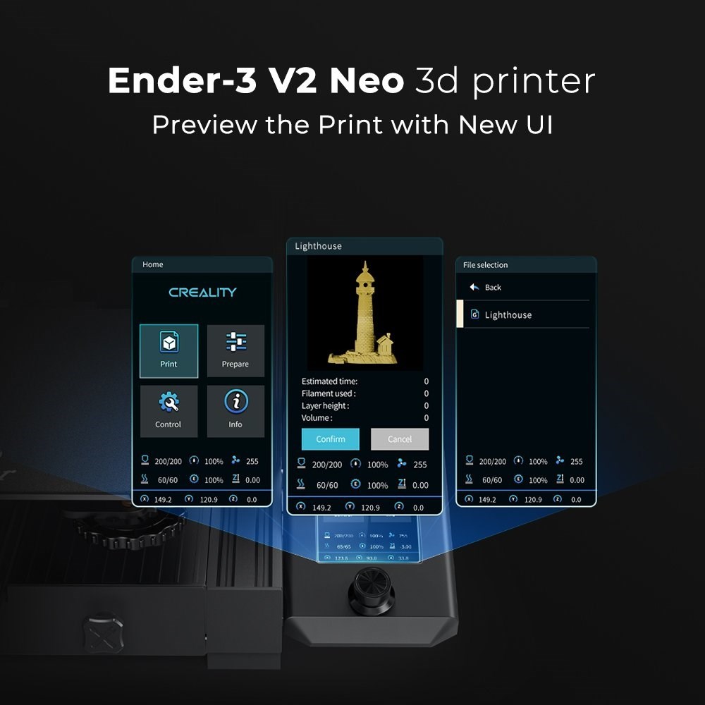 Creality Ender-3 V2 NEO 3D-Printer