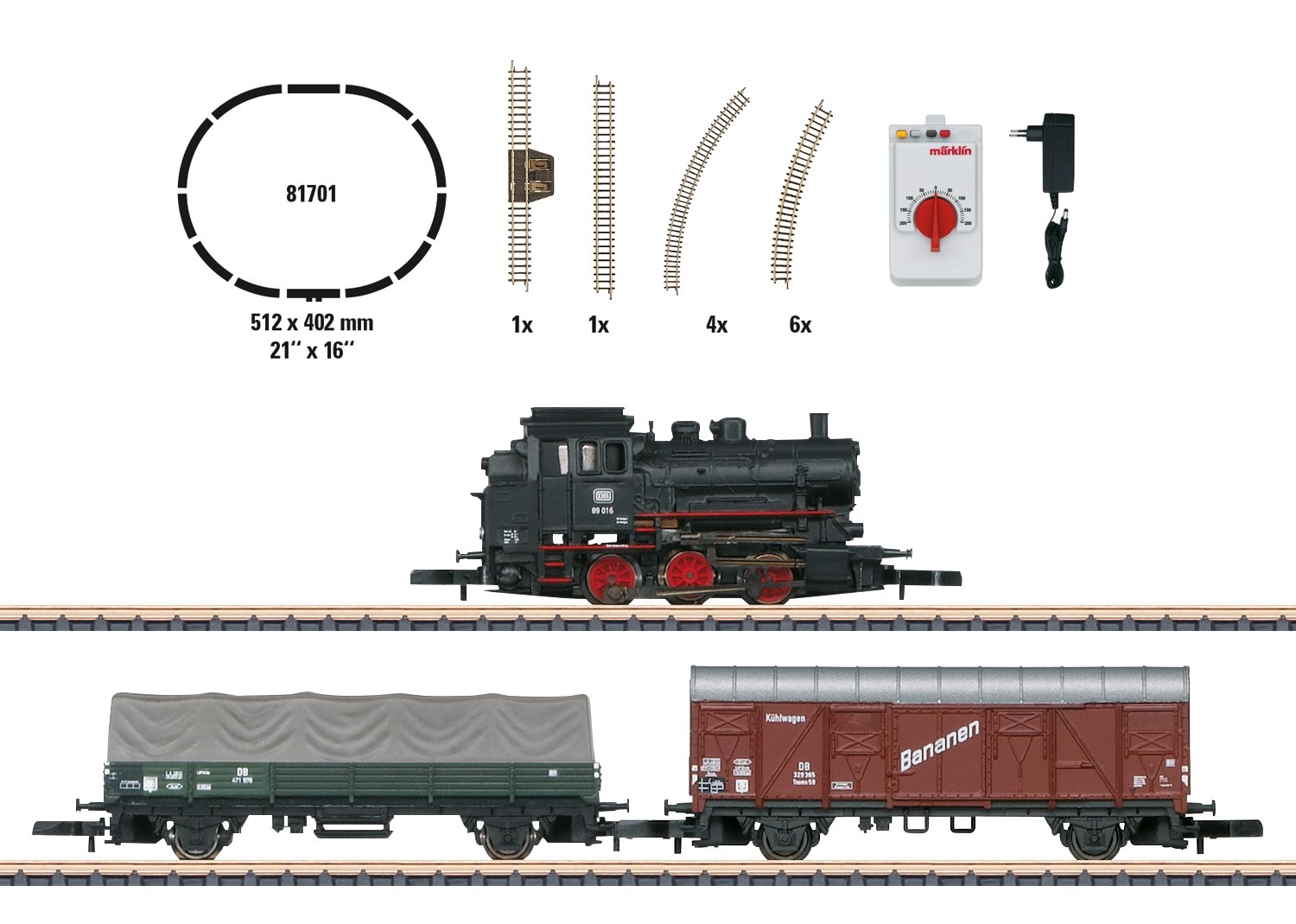 Mrklin Startsett - Damplokomotiv Class 89