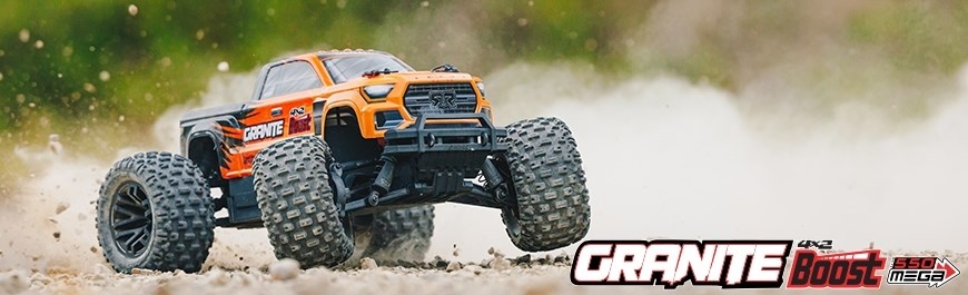 ARRMA Granite Boost Mega 2WD Oransje - Komplett